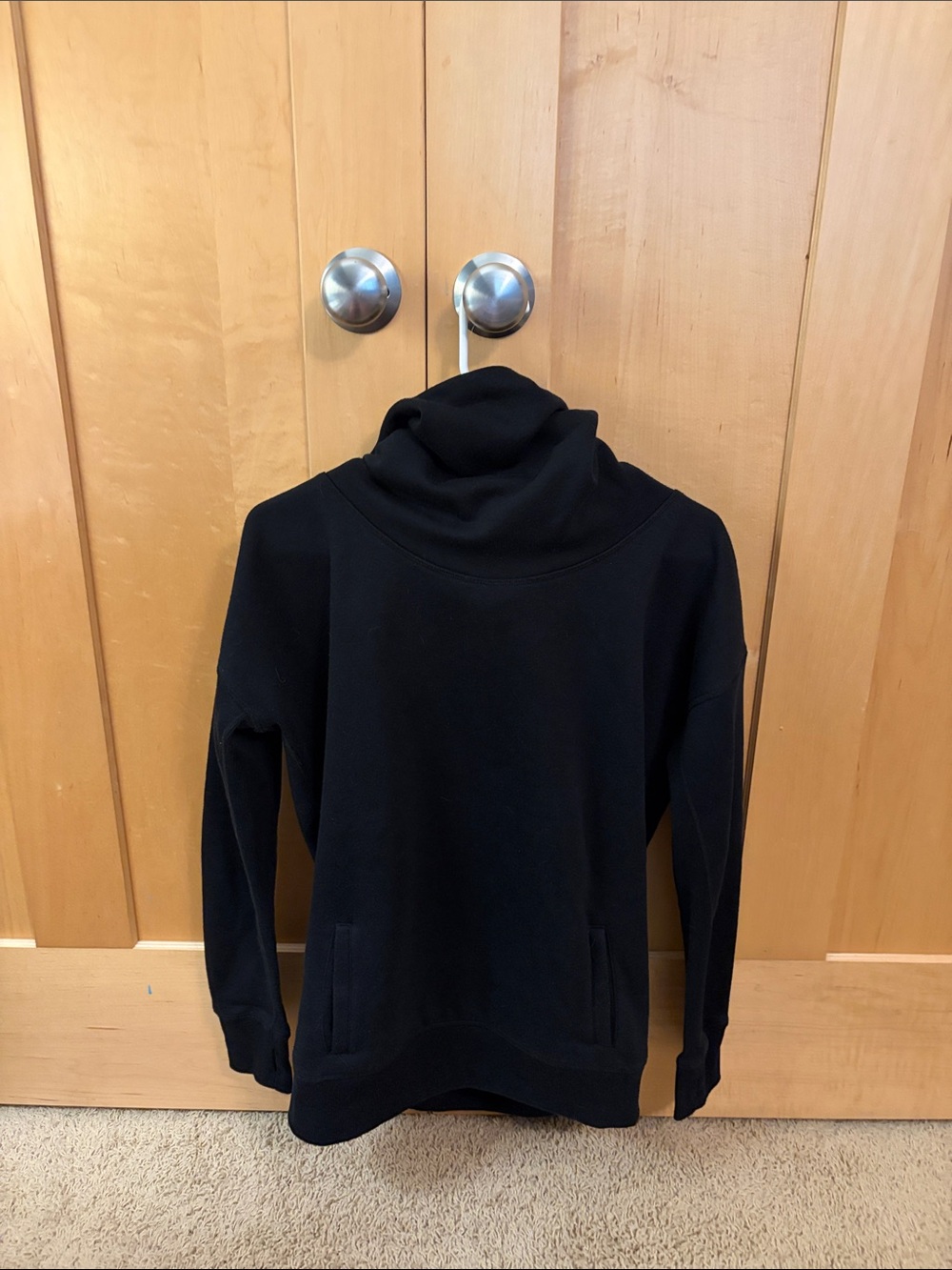 ZYIA Black Womens Turtleneck Sweater